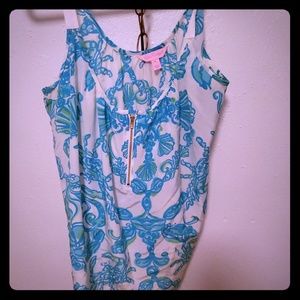 Lilly pulitzer silk Sleeveless top